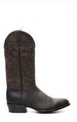 Jalisco boots in dark brown greasy leather