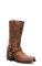 Dark brown Jalisco biker boots with thin square toe