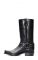 Jalisco black biker boots with thin square toe