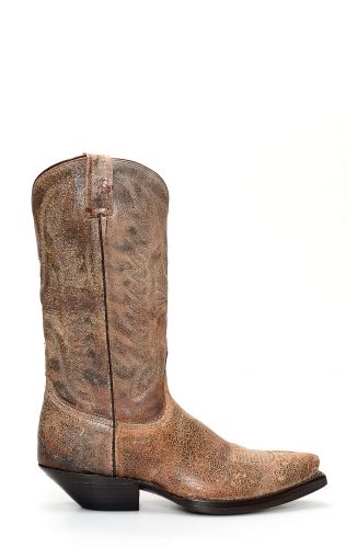 Texan style Jalisco boots in aged leather