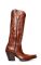 Jalisco boots in young brown leather with high heel and upper