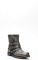 Liberty Black biker boot with studs and straps