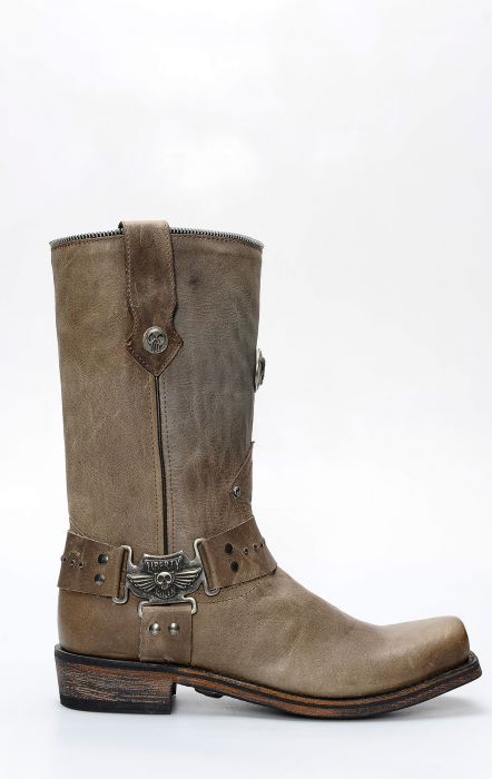 Bottes motard Liberty Black à bout carré