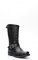 Liberty Black biker boots with quilted upper