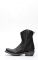 Liberty Black biker boot with zipper and square toe