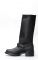 Walker boots in black oiled leather with high leg