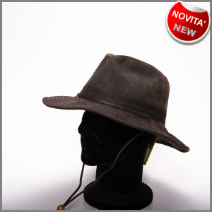 Chapeau Outback en coton patiné