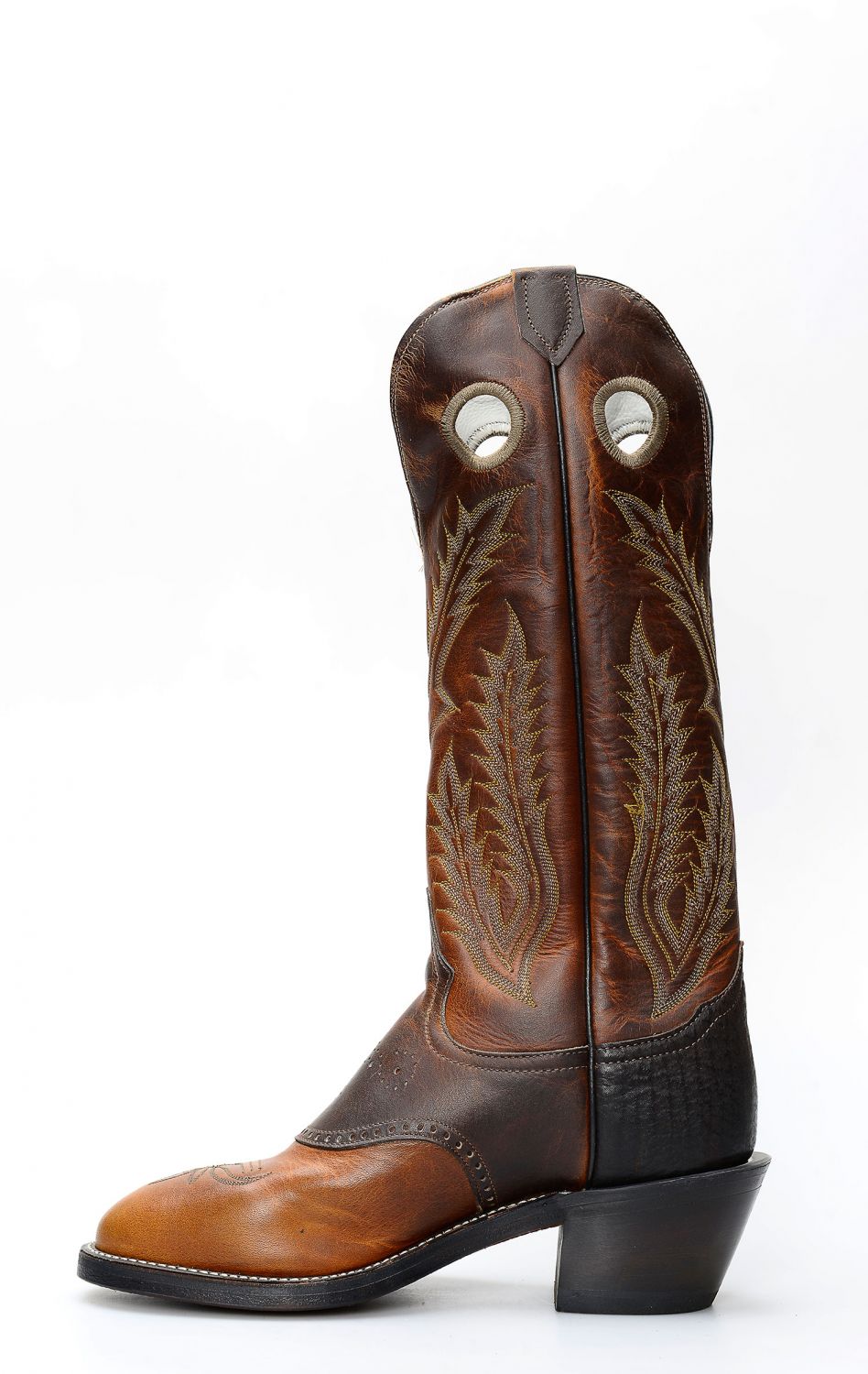 Tony Lama boots buckaroo style dark brown | 6891