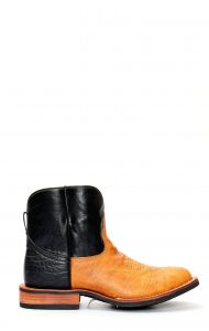 Jalisco short work boots in light color bison leather