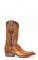 Cuadra boots in honey-colored ostrich leg leather