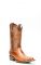 Cuadra boots in honey-colored ostrich leg leather