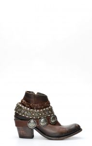 Botte Liberty Black Dark Brown avec des sangles