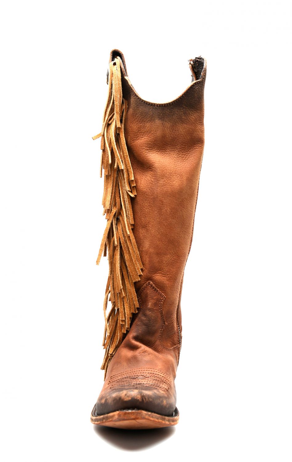 Stivali marroni con frange Clearance