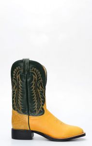 Stivali Texani Tony Lama giallo in pelle di canguro