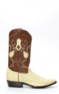 Stivali Texani Cuadra in pelle di Spalla Di Struzzo