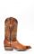 Stivali Texani Cuadra in pelle di Lucertola colore sfumato e finitura rustica