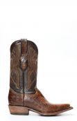 Stivali Texani Cuadra in pelle di Lucertola con speciale finitura rustica