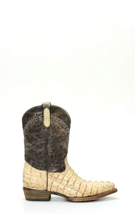 Cuadra children's boot in crocodile leather