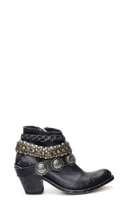 Botte Liberty Black Dark Brown avec des sangles