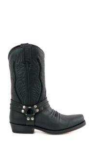 Stivali Texani biker by mayura in pelle black horse  con punta squadrata