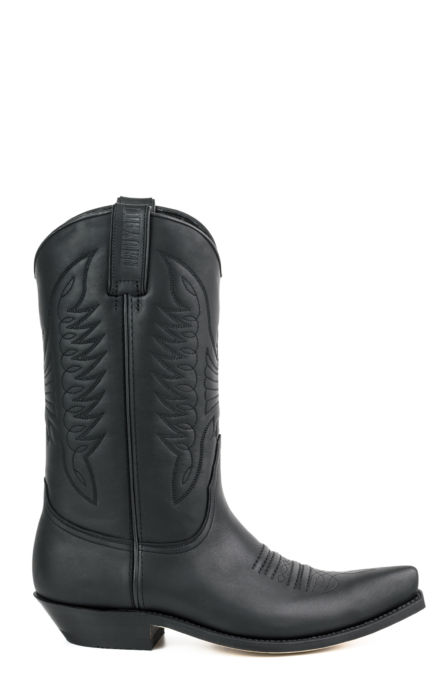 TEXAN BLACK CHAMELA BOOTS