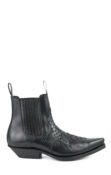 BLACK LEATHER / BLACK PYTHON BOOT