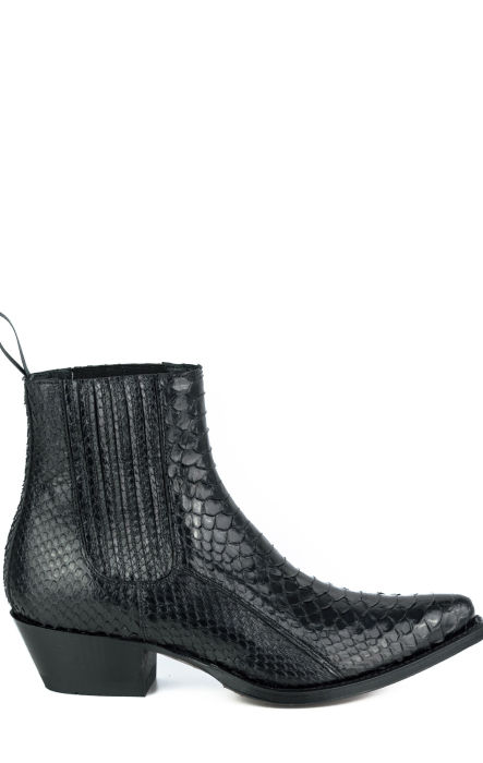 Botte Texan en python noir