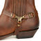 Stivaletto biker cognac