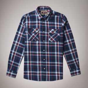 INDIGO CHECK WESTERN SHIRT