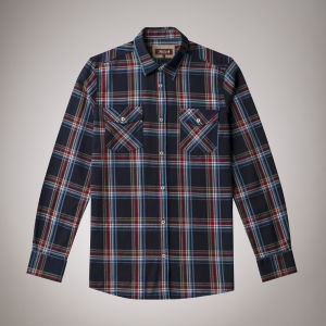 INDIGO CHECK WESTERN SHIRT