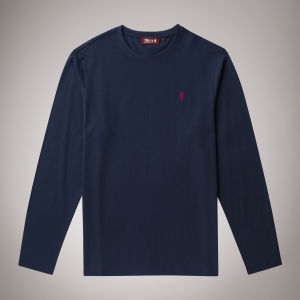 EMBROIDERED LOGO L/S T-SHIRT