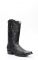 Cuadra boots in black ostrich belly with shoulder tip