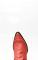 Cuadra rouge bottes en peau de ventre d'autruche avec un orteil sur l'épaule