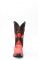 Stivali Texani Cuadra rosso in pelle di pancia struzzo con puntale in spalla