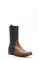 Cuadra brown ostrich belly boots with toe on shoulder