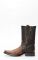 Cuadra brown ostrich belly boots with toe on shoulder