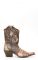 Stivali Texani Frida by Cuadra in pelle di pitone marrone invecchiato