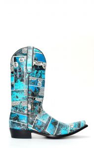 Textured cartoon Jalisco boots