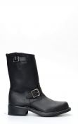 Historic Walker boots in black oiled leather for men