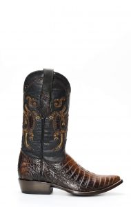 Stivali Texani Cuadra in pelle di Pancia di Caimano