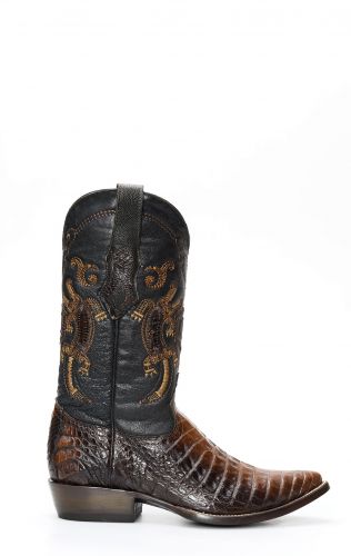 Cuadra boot in Caiman Belly leather