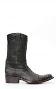 Cuadra boots in dark brown python leather
