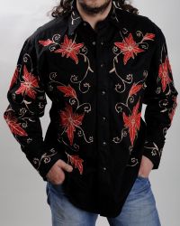 Camicia western Rockmount floreale