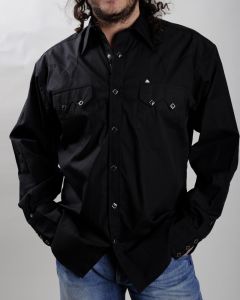 Camicia western Rockmount nera