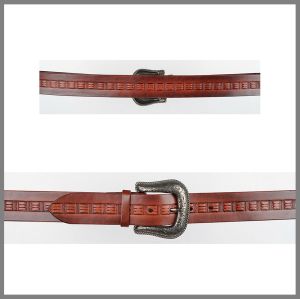 Cintura Jalisco marrone intarsiata