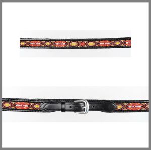 Ceinture Jalisco noire avec perles