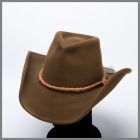 Bonnet Brady Shady marron avec bande de corde