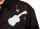 Camicia western Rockmount nera con ricamo a chitarra e note