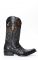 Cuadra men's boots in black crocodile with classic tip