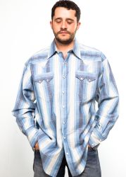 Rockmount blue western shirt